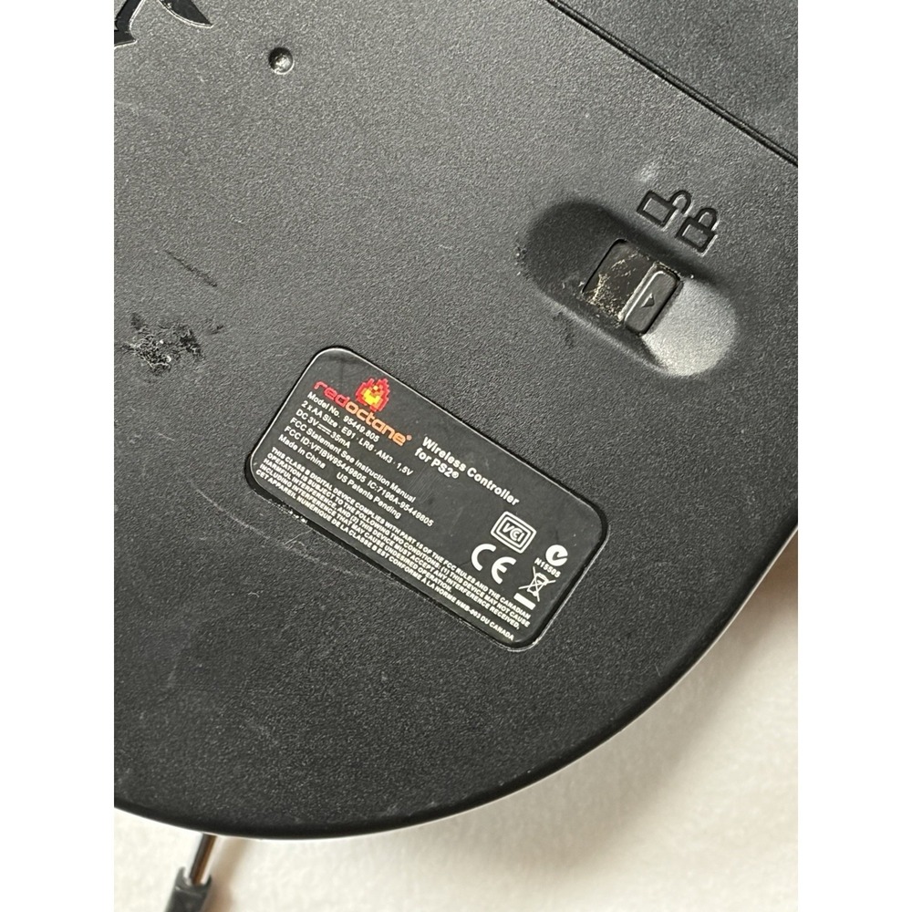 PS2 PlayStation 2 Guitar Hero RED OCTANE Sunburst Wireless Controller NO DONGLE - Picture 7 of 16